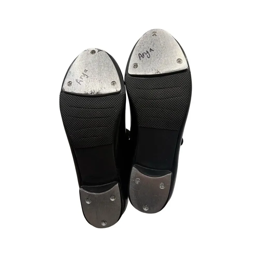 Black Mary Jane Tap Shoes Girls Size 2A Dance Recital Practice Performance Jazz